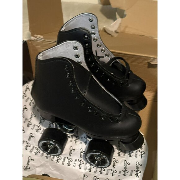 Sure-Grip Malibu Unisex Roller Skates Black NIB Mens 1 / Womens 2 - Picture 2 of 16